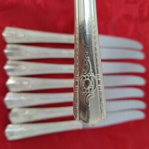 8X BK Wallace MAYTIME Silverplate Harmony House Butter Knives